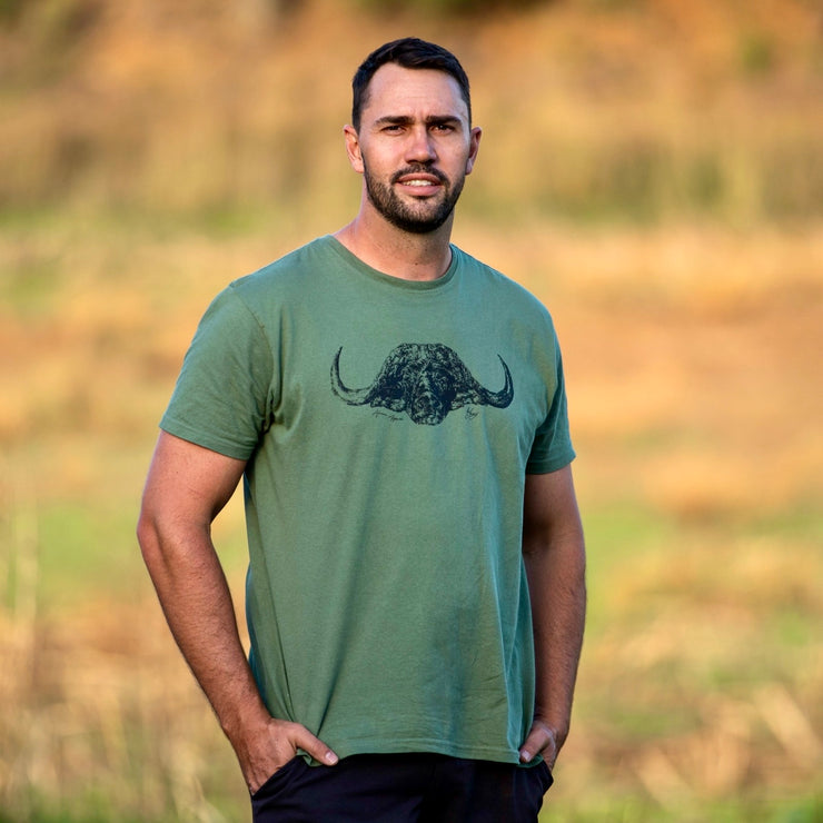 The Buffalo T Shirt - Moss