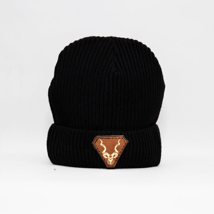 Leather Kudu Feather-Feel Beanie