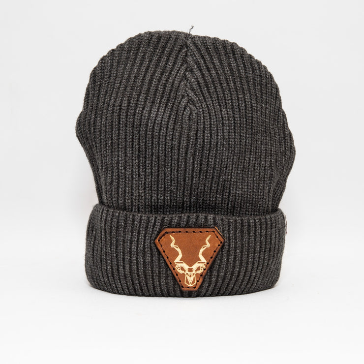 Leather Kudu Feather-Feel Beanie