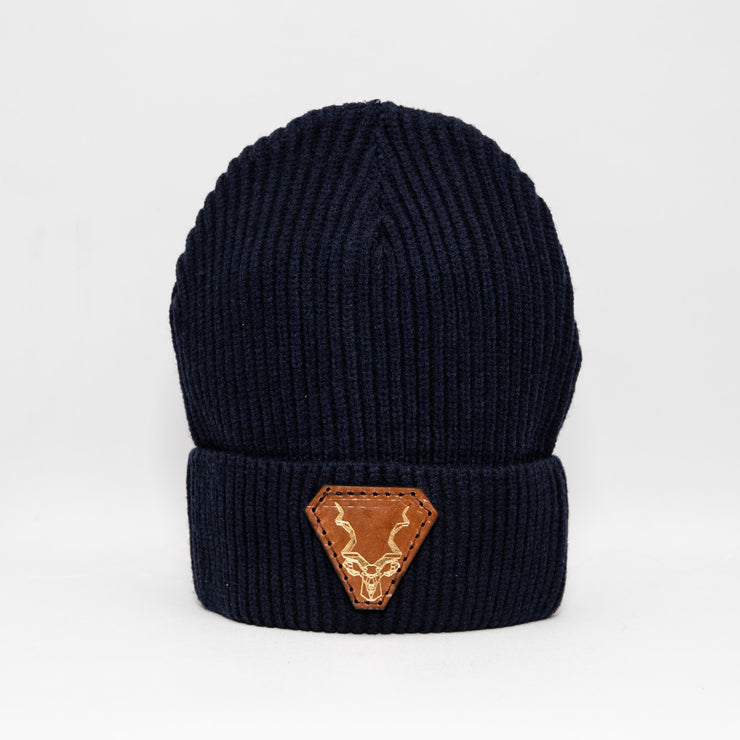 Leather Kudu Feather-Feel Beanie