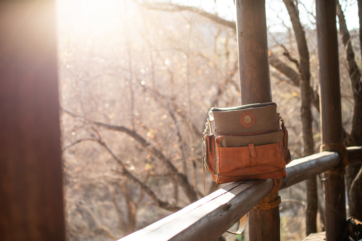 Canvas & Leather Cooler Bag