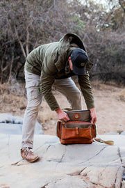 Canvas & Leather Cooler Bag