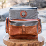 Canvas & Leather Cooler Bag