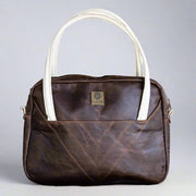 Brown Ladies Leather Laptop Bag