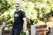 The Buffalo T Shirt - Black & Gold