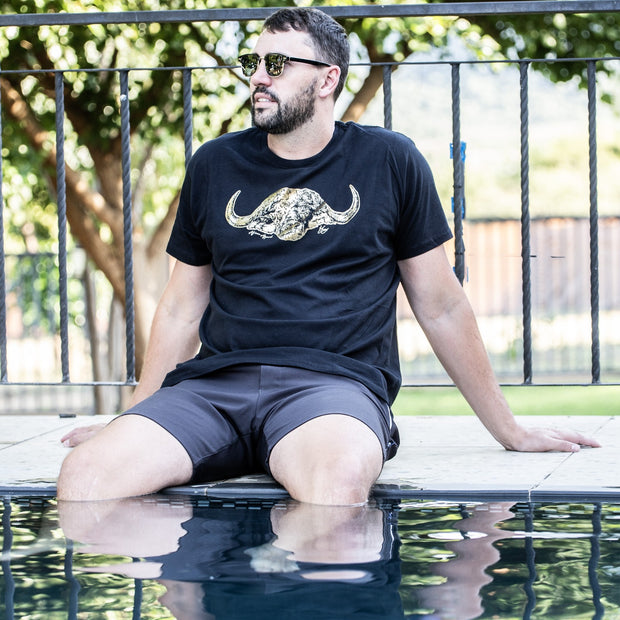 The Buffalo T Shirt - Black & Gold