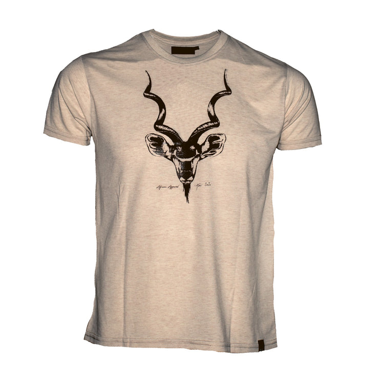 Kudu T Shirt on Oatmeal Melange