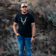 The Kudu T Shirt - Black & Gold