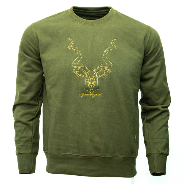 The Kudu Sweater - Green & Gold