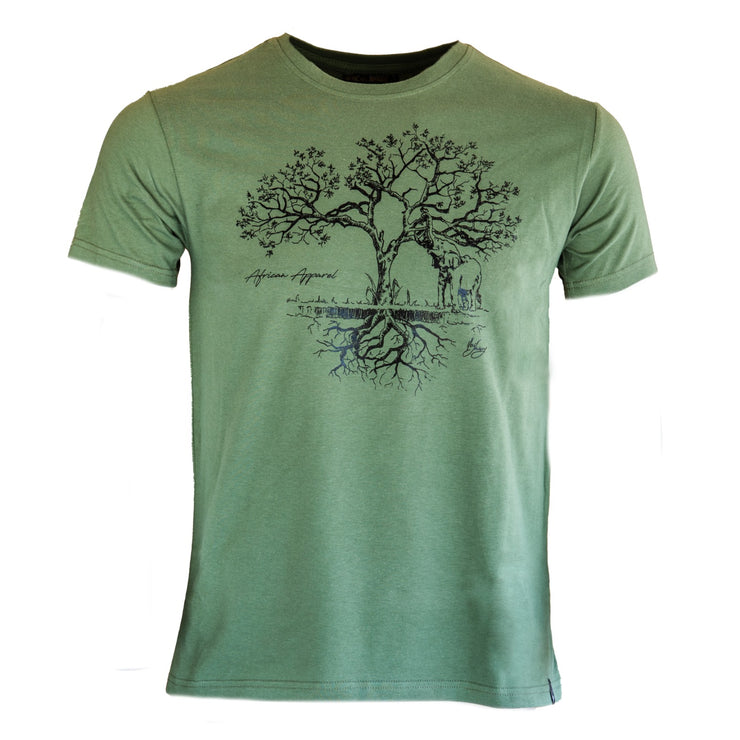 The Marula T Shirt - Moss