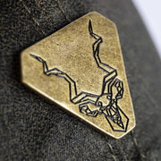 Green Oilskin Cap with Bronze Kudu Badge
