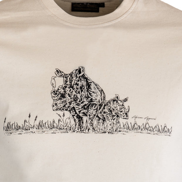 The Rhino T Shirt - Natural