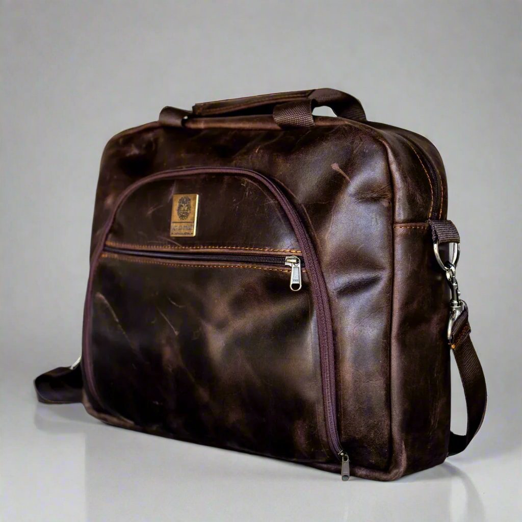The Marula Leather Laptop Bag – African Apparel
