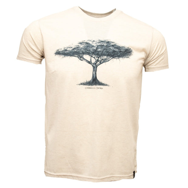 The Umbrella Thorn T Shirt - Oatmeal Melange