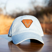 Sky Blue Uflex Leather Vintage Cap