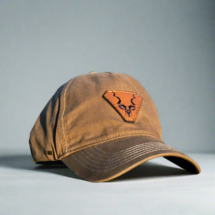 Olive Uflex Leather Vintage Cap