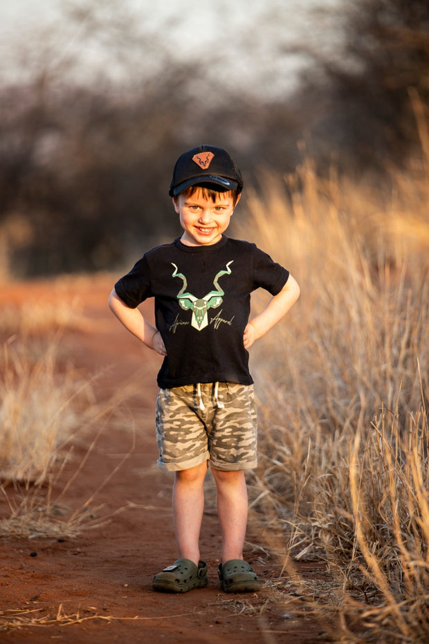 Kids' Black Uflex Leather Trucker