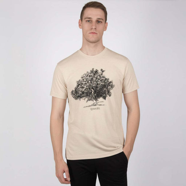 The Wild Fig T Shirt - Oatmeal Melange