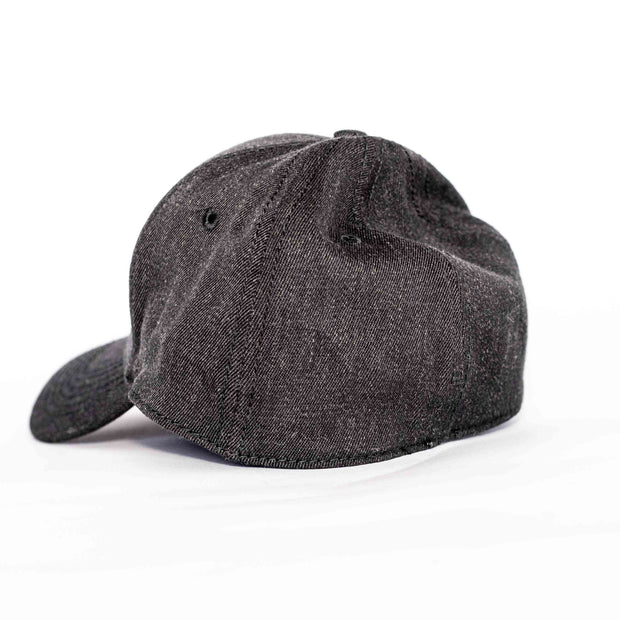 Charcoal Leather Kudu Stretch Fit Cap - African Apparel